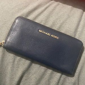 MK leather wallet